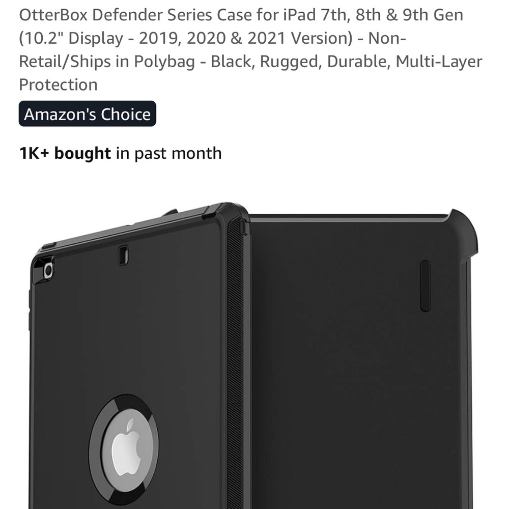 OtterBox Defender Series Black Tablet Case